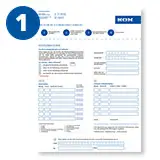 Retourenkarte ausfllen