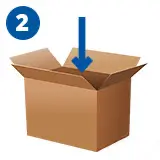 Retourenkarte + Ware in Paket
