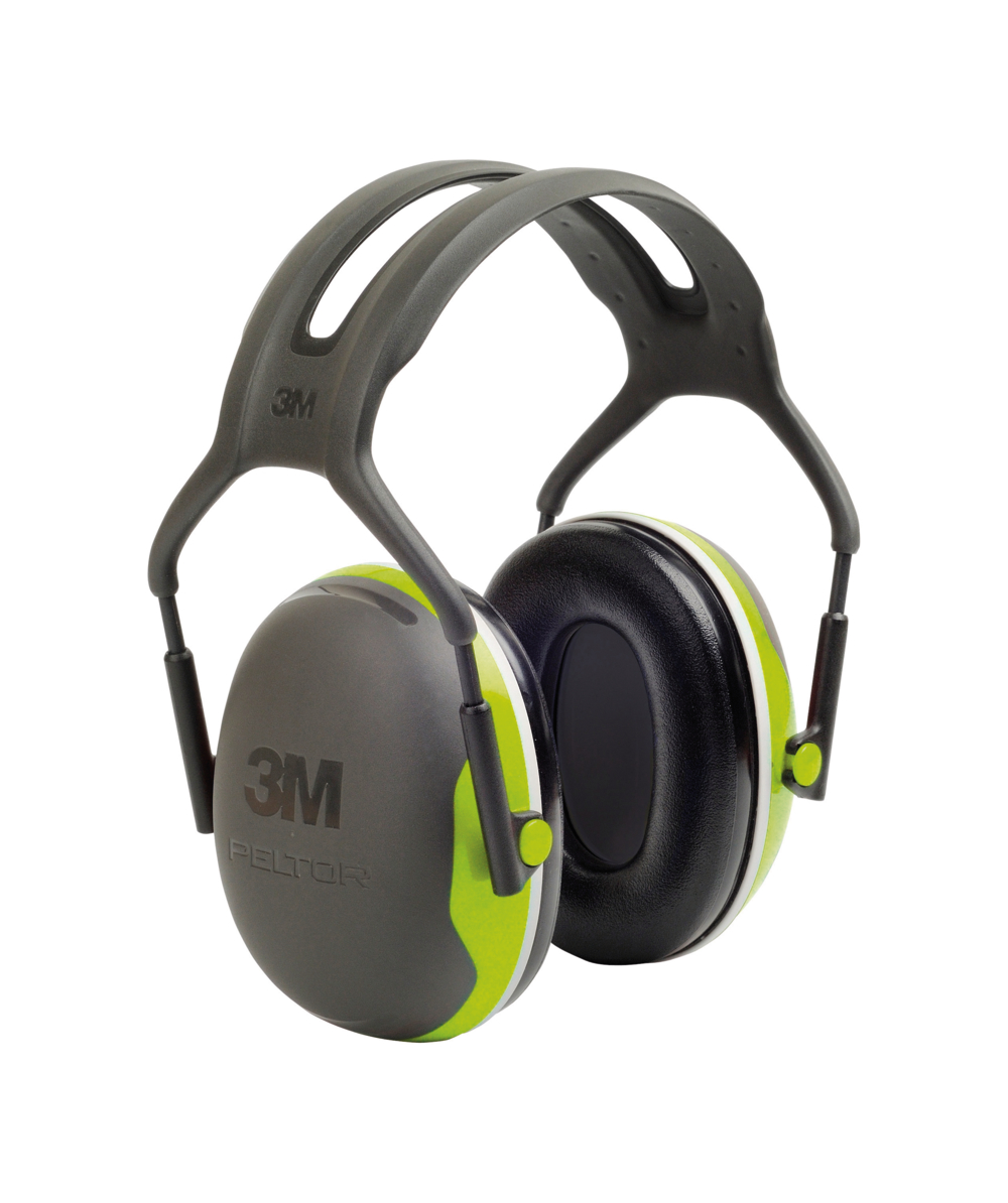 3M™ Peltor™ Protection auditive à coquilles X4 avec serre-tête en vert fluo