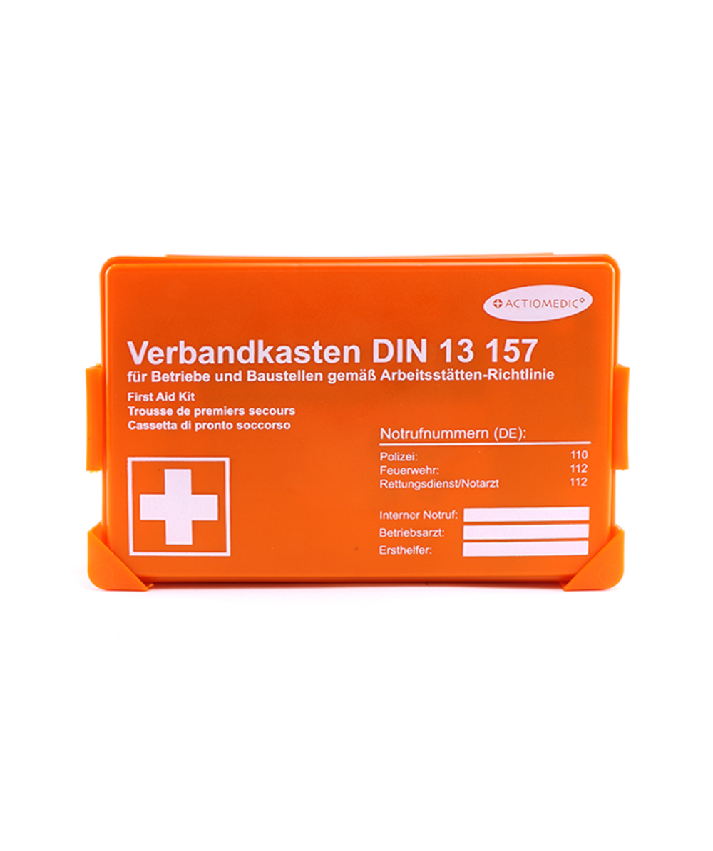Boîte de secours Mini DIN 13157 Actiomedic, avec fixation murale, XX73532-00