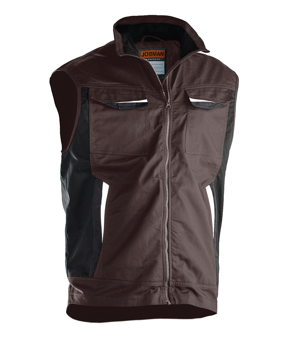 Gilet de travail Jobman 7507 marron, marron, XXJB7507BR