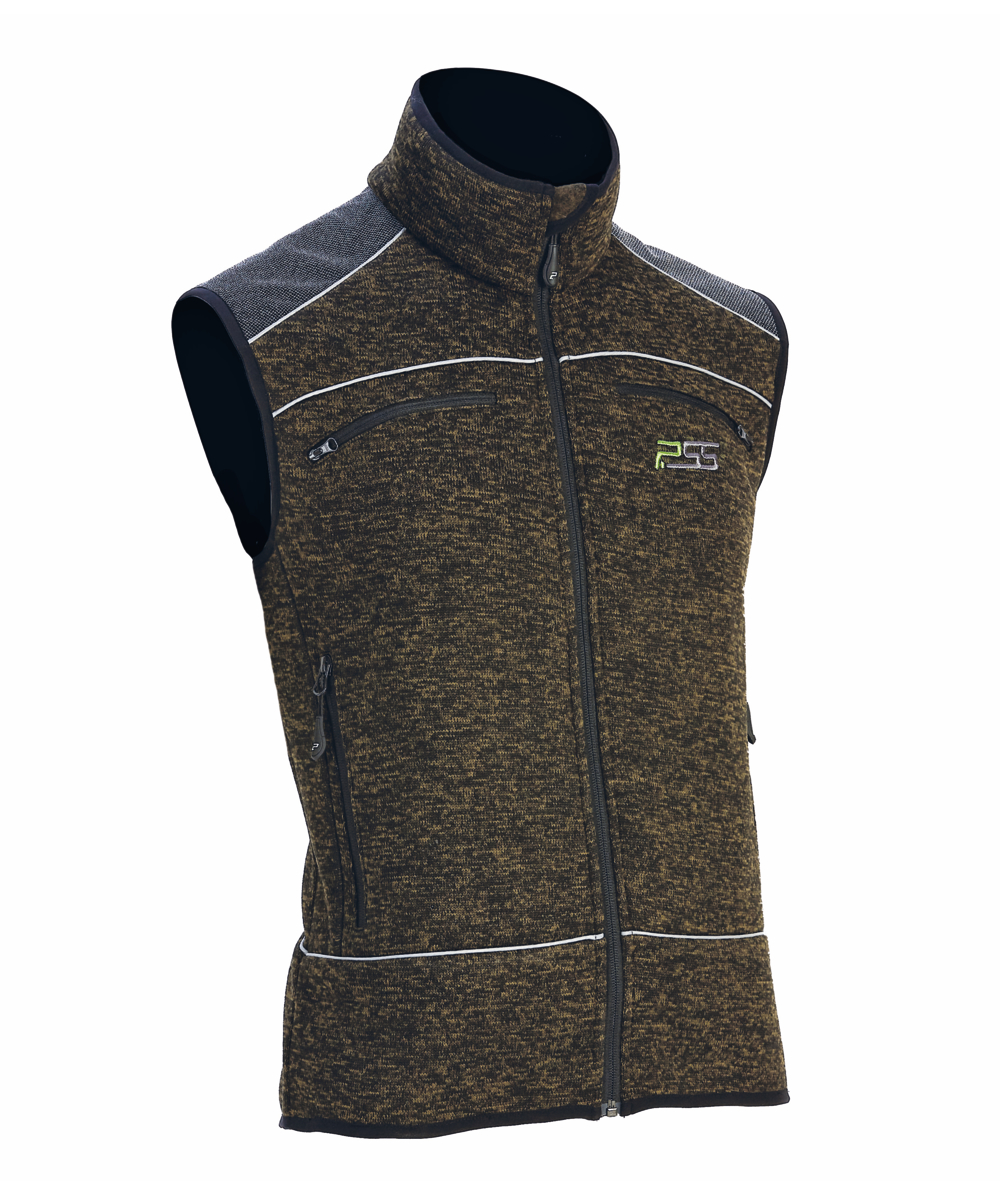 Gilet en tricot X-treme Nordic PSS vert mouchet, Vert mouchet, XX76119