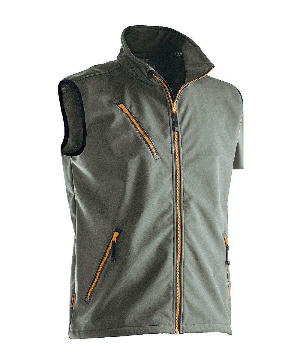 Gilet softshell Jobman 7502 gris, gris, XXJB7502G