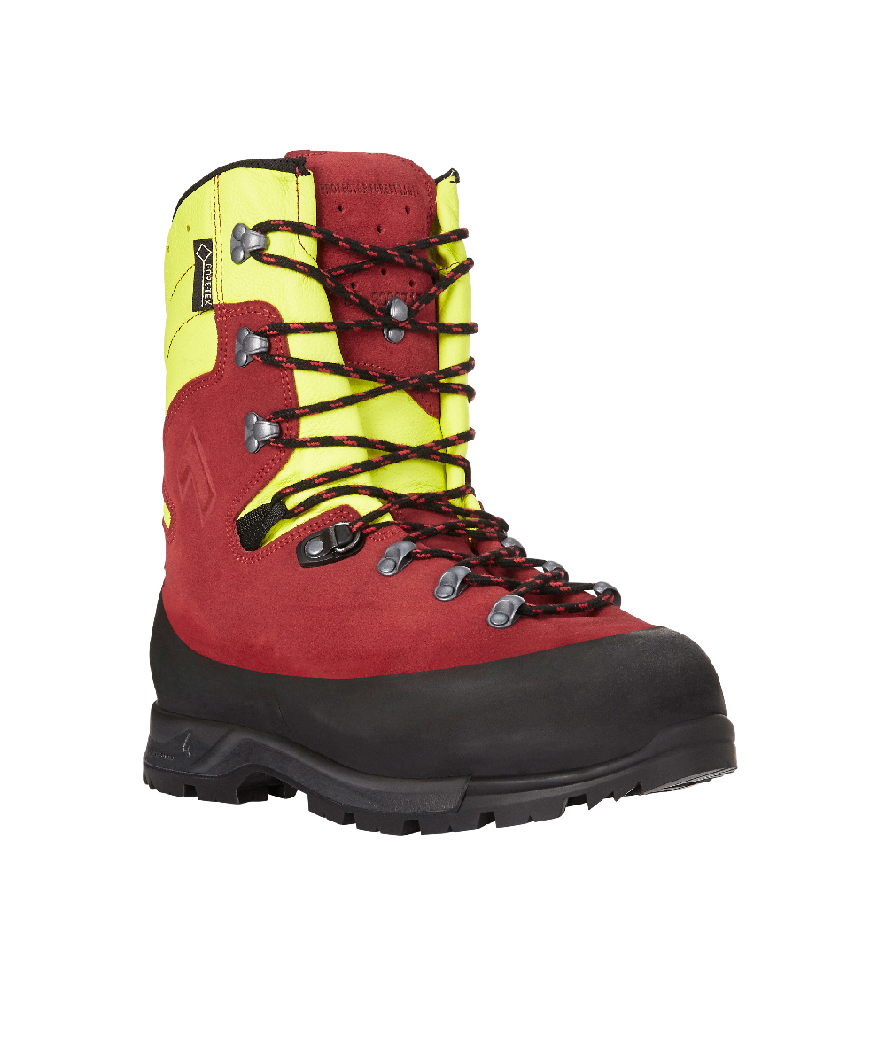 Haix Protector Forest 2.1 GTX brodequins de protection anti-coupures, rouge/jaune, XX73127