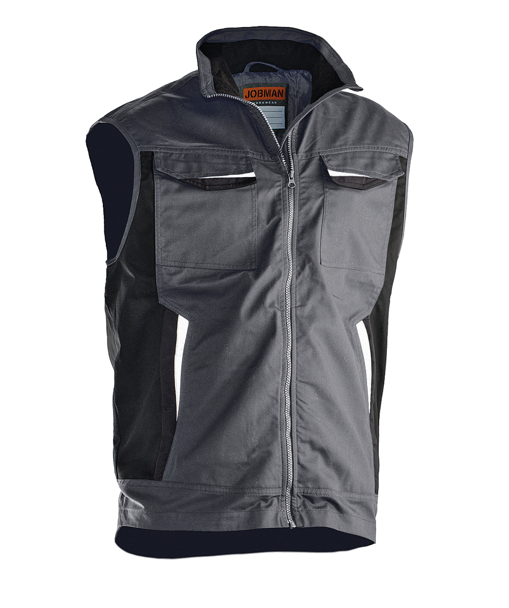 Jobman gilet de travail 7507, gris, XXJB7507G