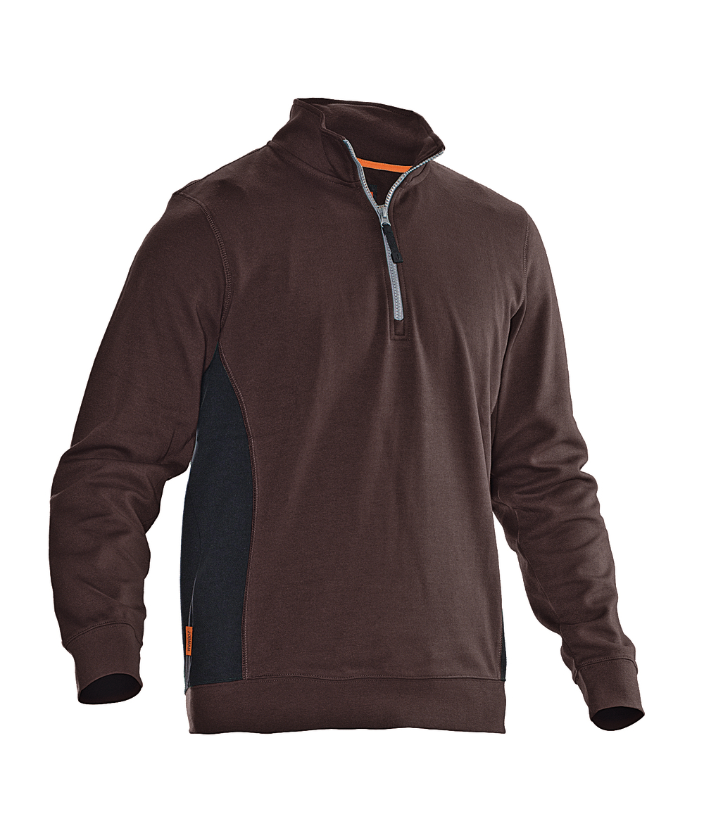 Jobman sweat-shirt 5401, marron/noir, XXJB5401BR