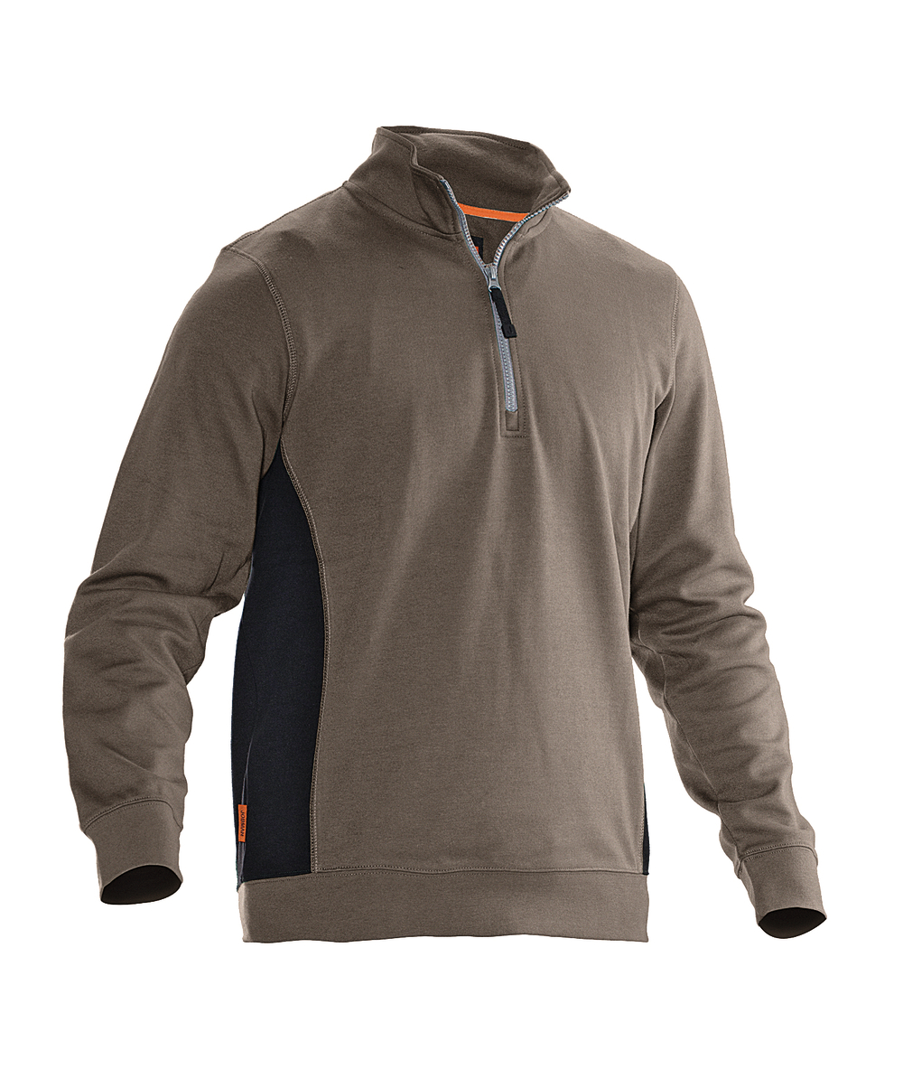 Jobman sweat-shirt 5401, kaki/noir, XXJB5401K