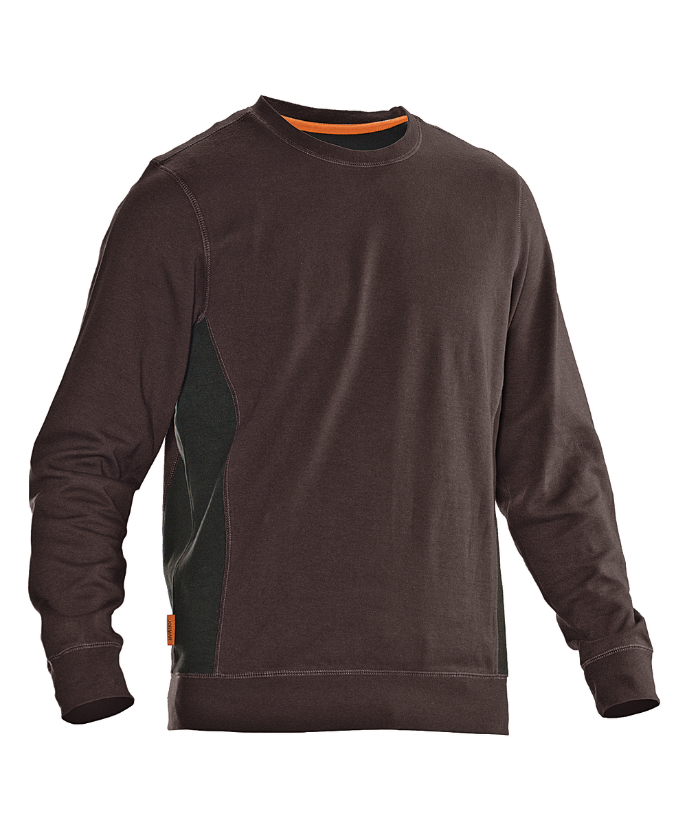Sweat-shirt Jobman 5402 marron/noir