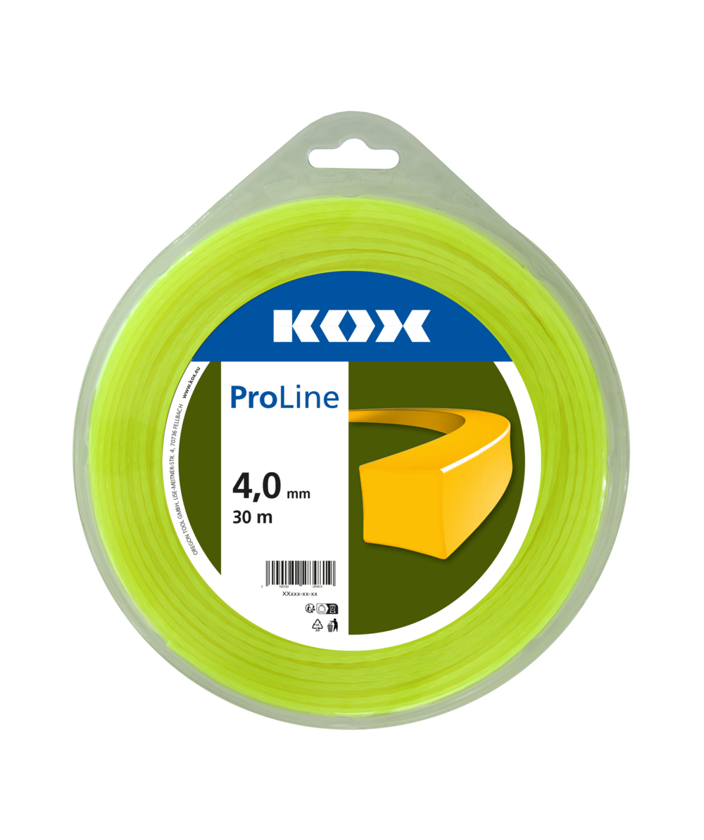KOX ProLine Fil carré pour débroussailleuse