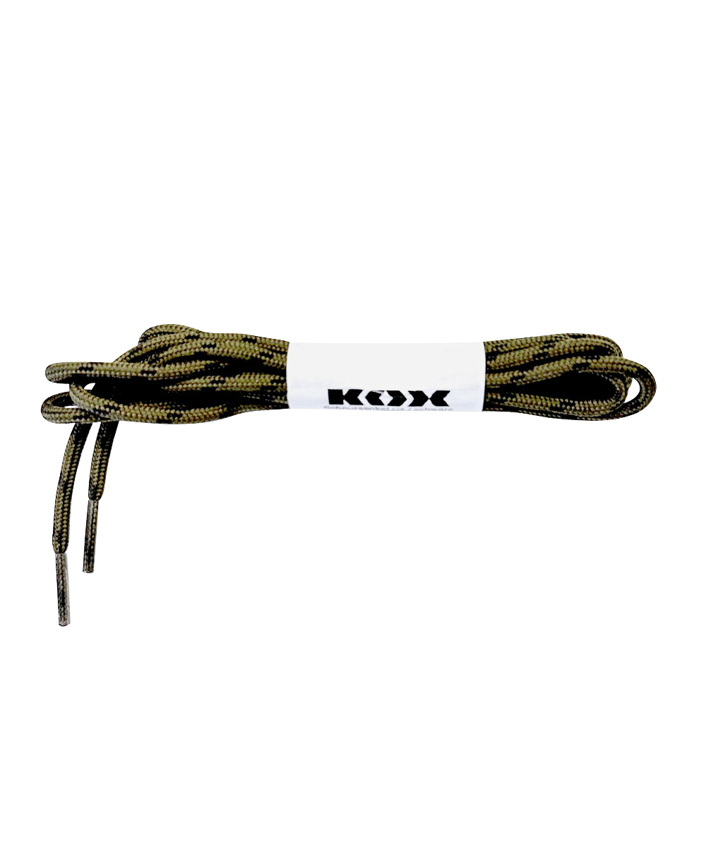 Lacets KOX olive/noir, pour bottes de protection contre les coupures KOX UNO et TRE, XX73132-00