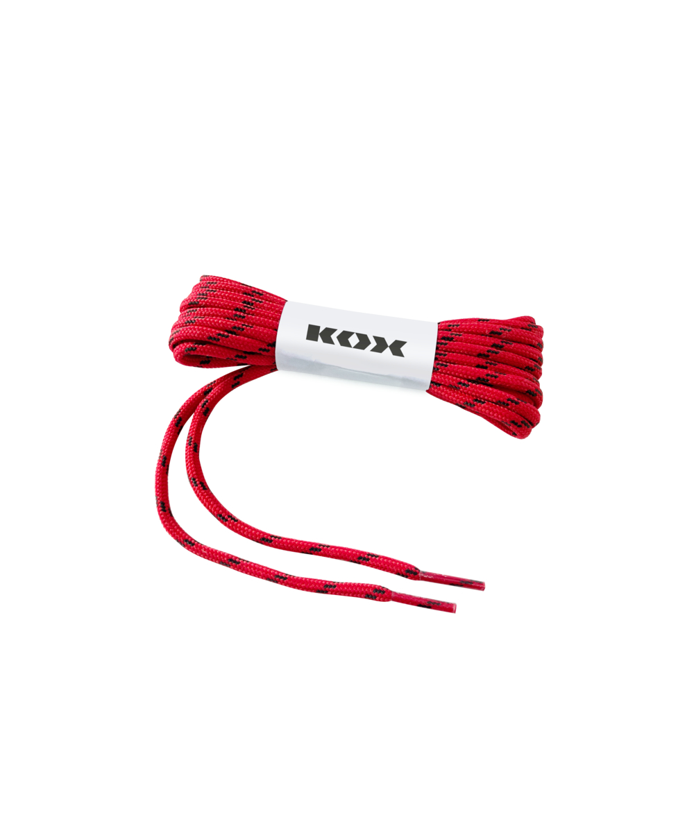 Lacets KOX rouge/noir, pour bottes de protection contre les coupures KOX TRE, XX73125-00