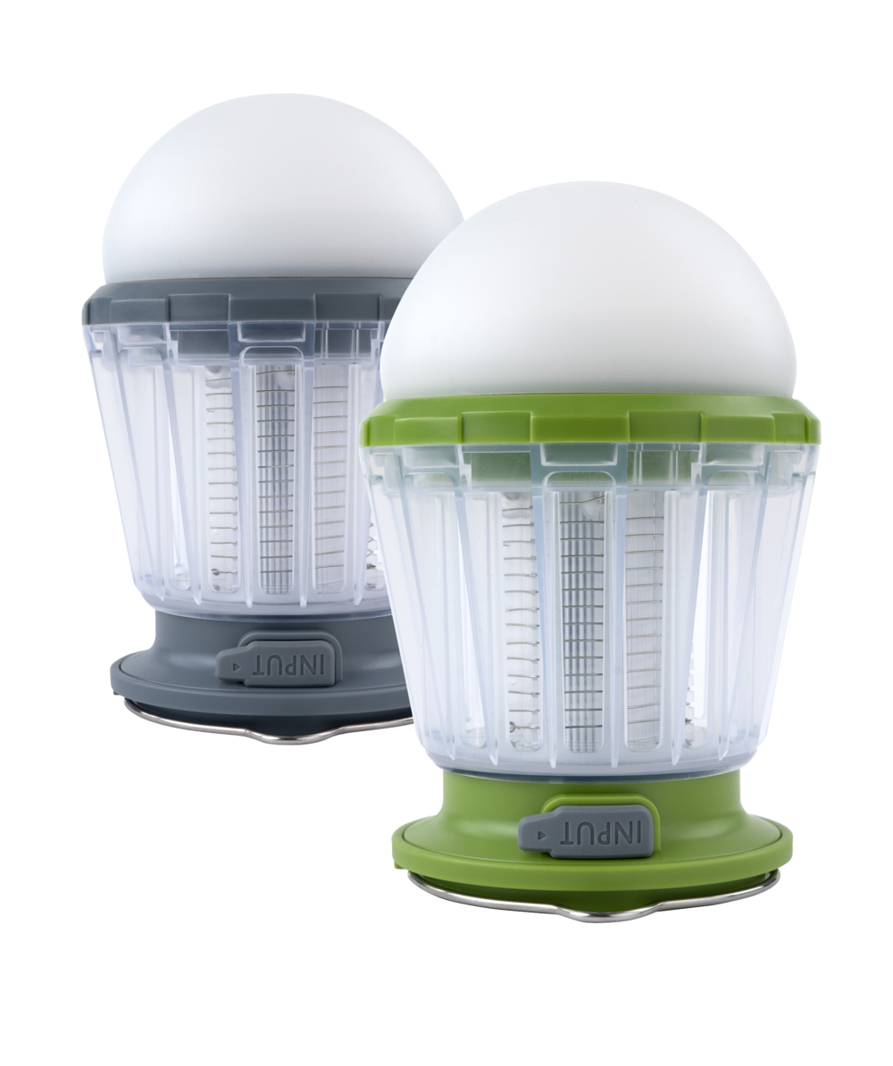 Lampe de camping solaire LED DRR Anti-Moskito, Gris clair ou vert fluo, XXDR980494