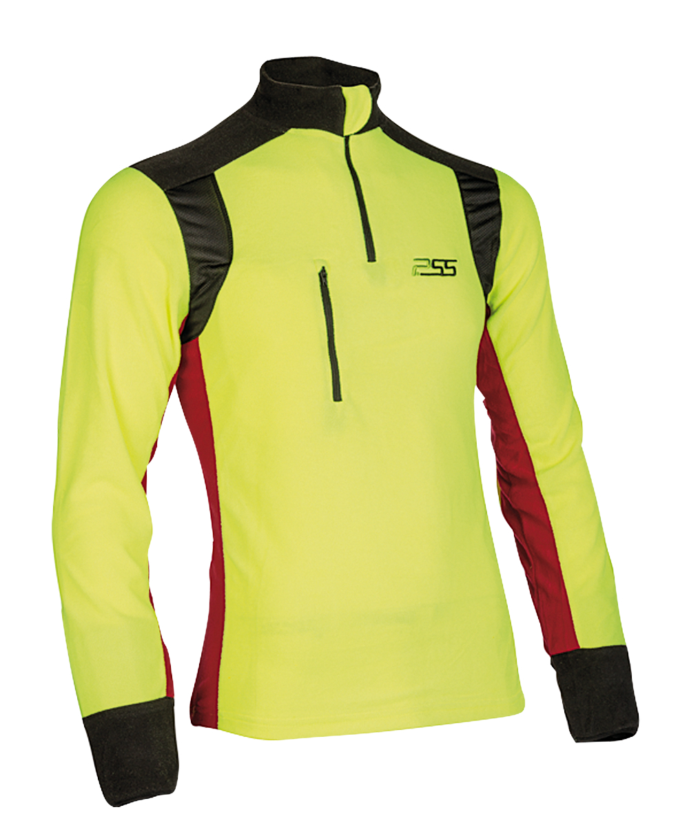 PSS X-treme Polar Shirt en micro polaire, Jaune/rouge, XX76113