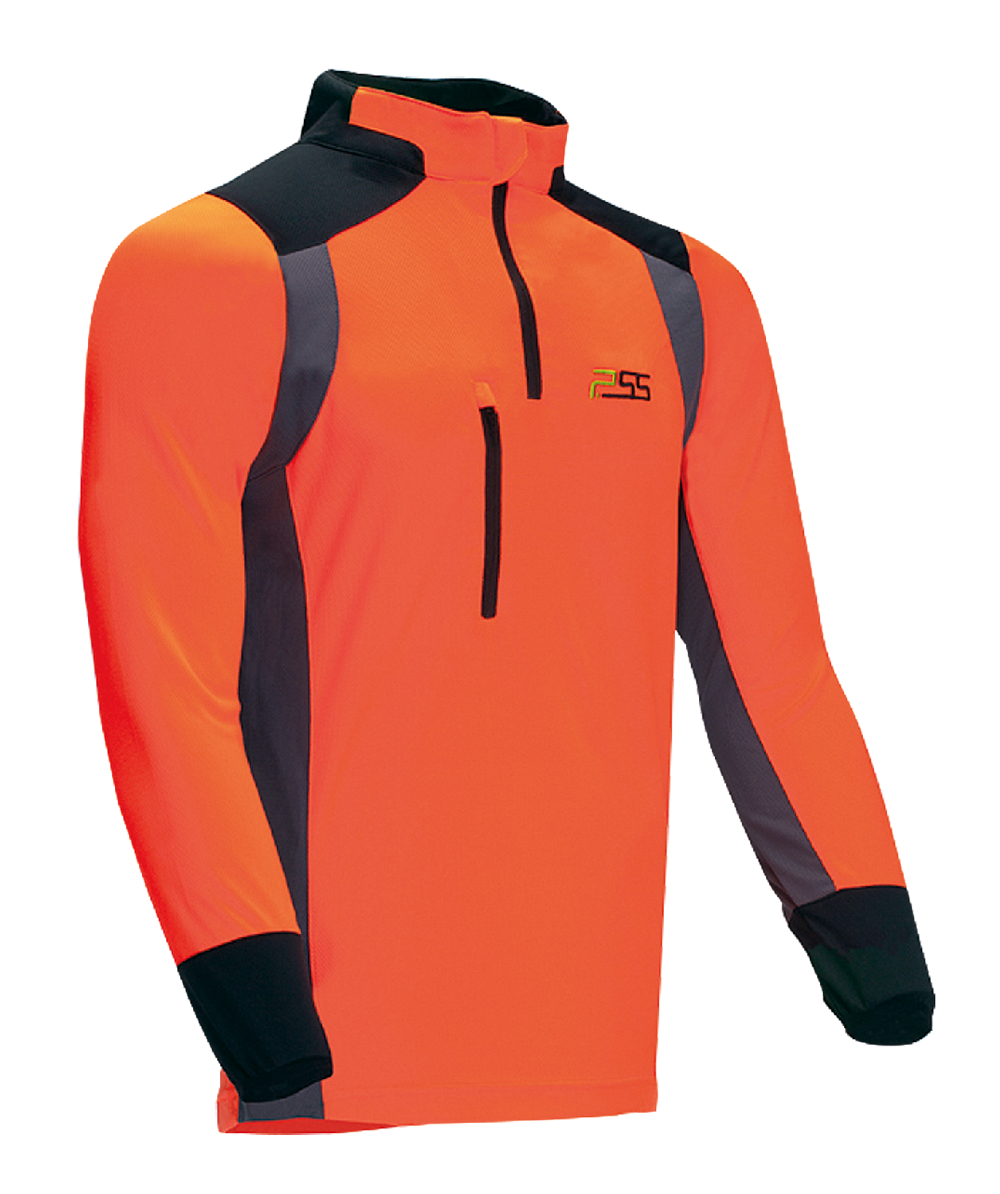 PSS X-treme Skin Shirt Fonctionnelle, manches longues, orange/gris, XX77154