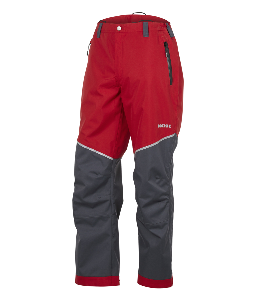 Pantalon de pluie KOX Aquatex 2.0, Rouge/Gris, XX72209