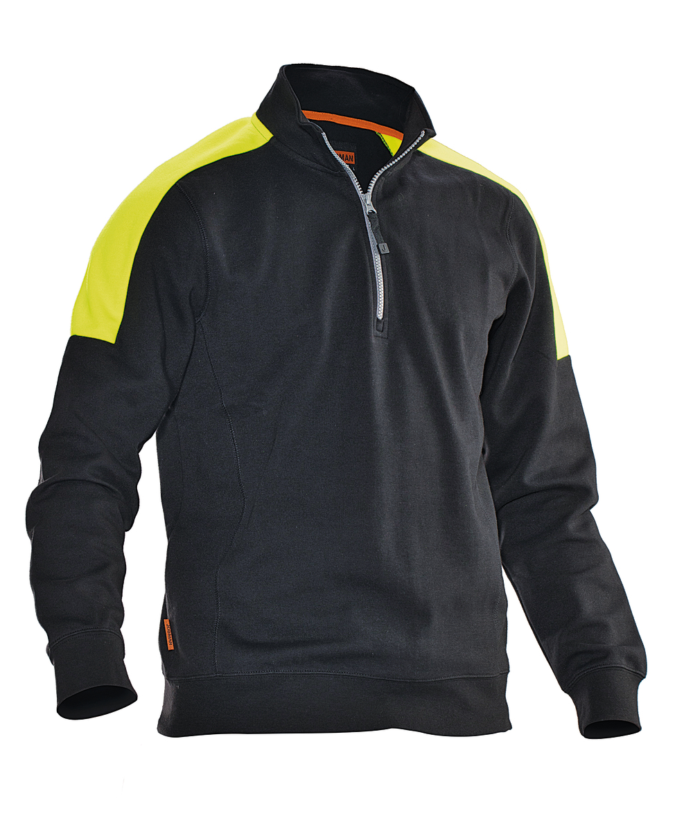 Pull Jobman 5401 noir/jaune, Noir/jaune, XXJB5401SG