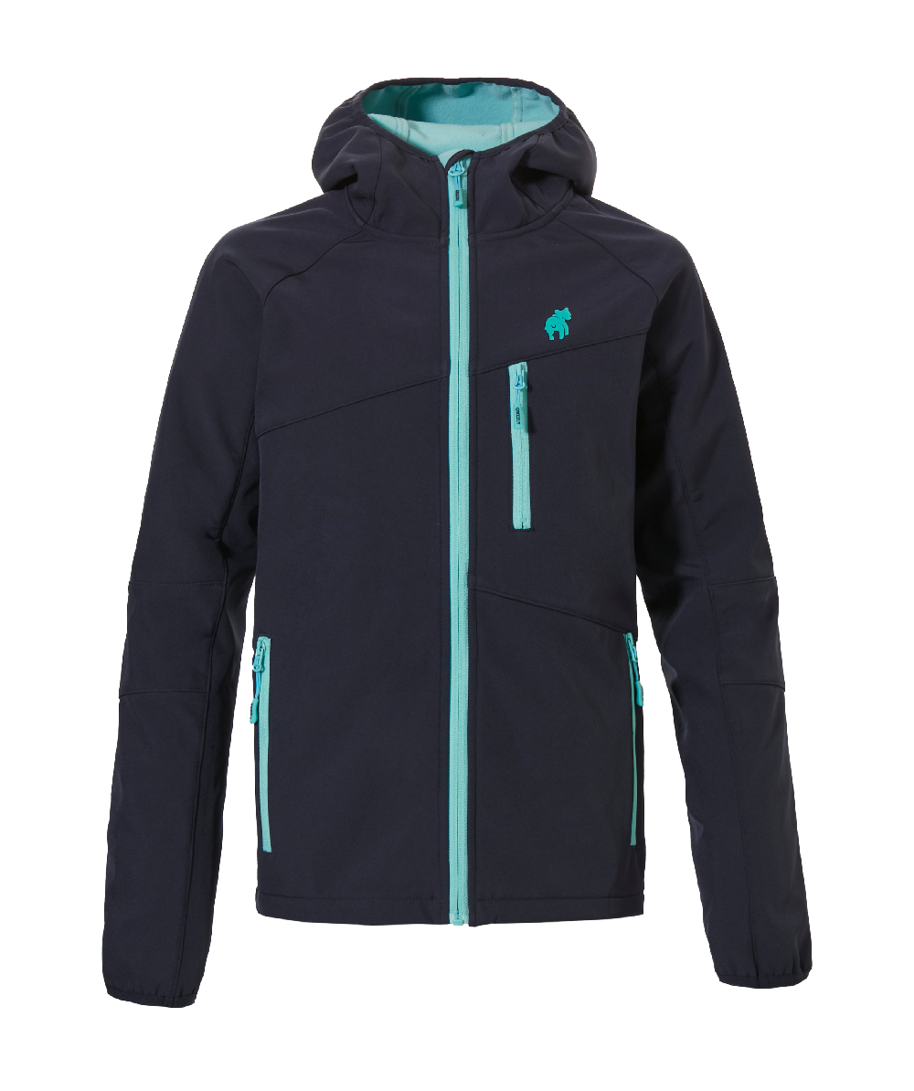 Rovince Grizzly Kinder Zeckenschutz-Softshelljacke Montreal marineblau/trkisfarben, XX76137