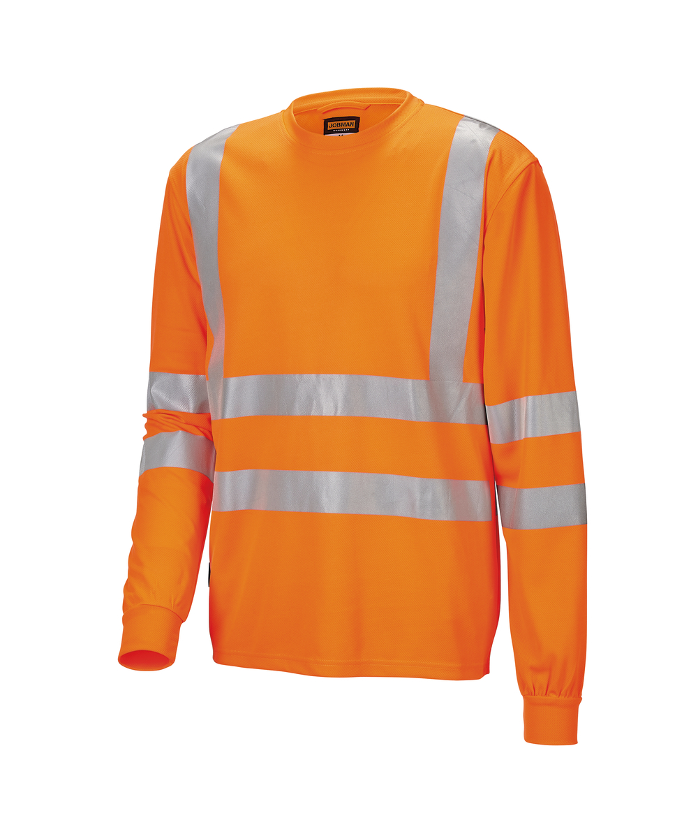 T-shirt manches longues haute visibilité 5593 Jobman orange, Orange, XXJB5593O