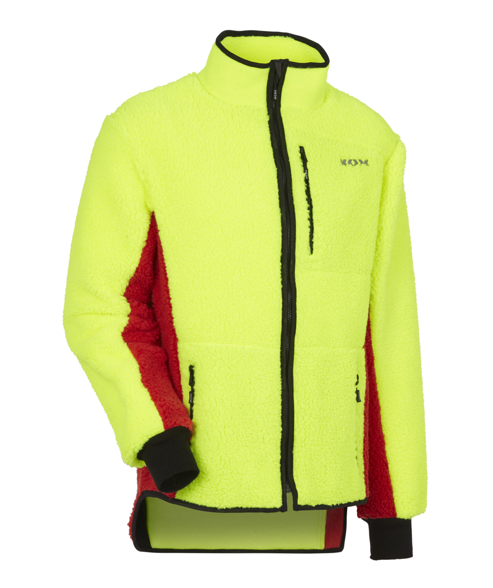 Veste polaire KOX, jaune/rouge, XX76128