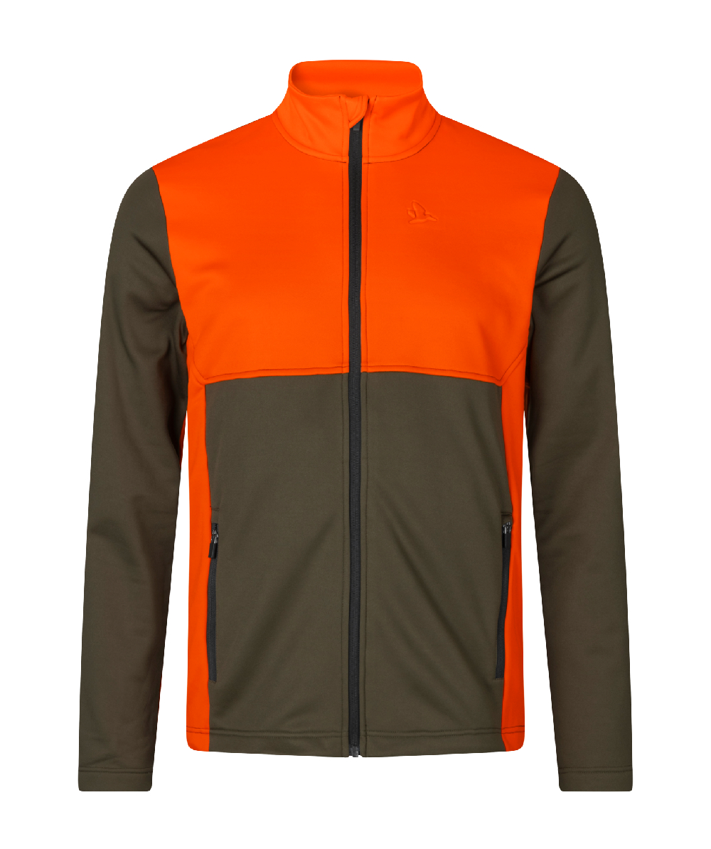 Veste polaire Seeland Elliot Pine green / Hi-Vis - orange , Pine green, XXSL1315360