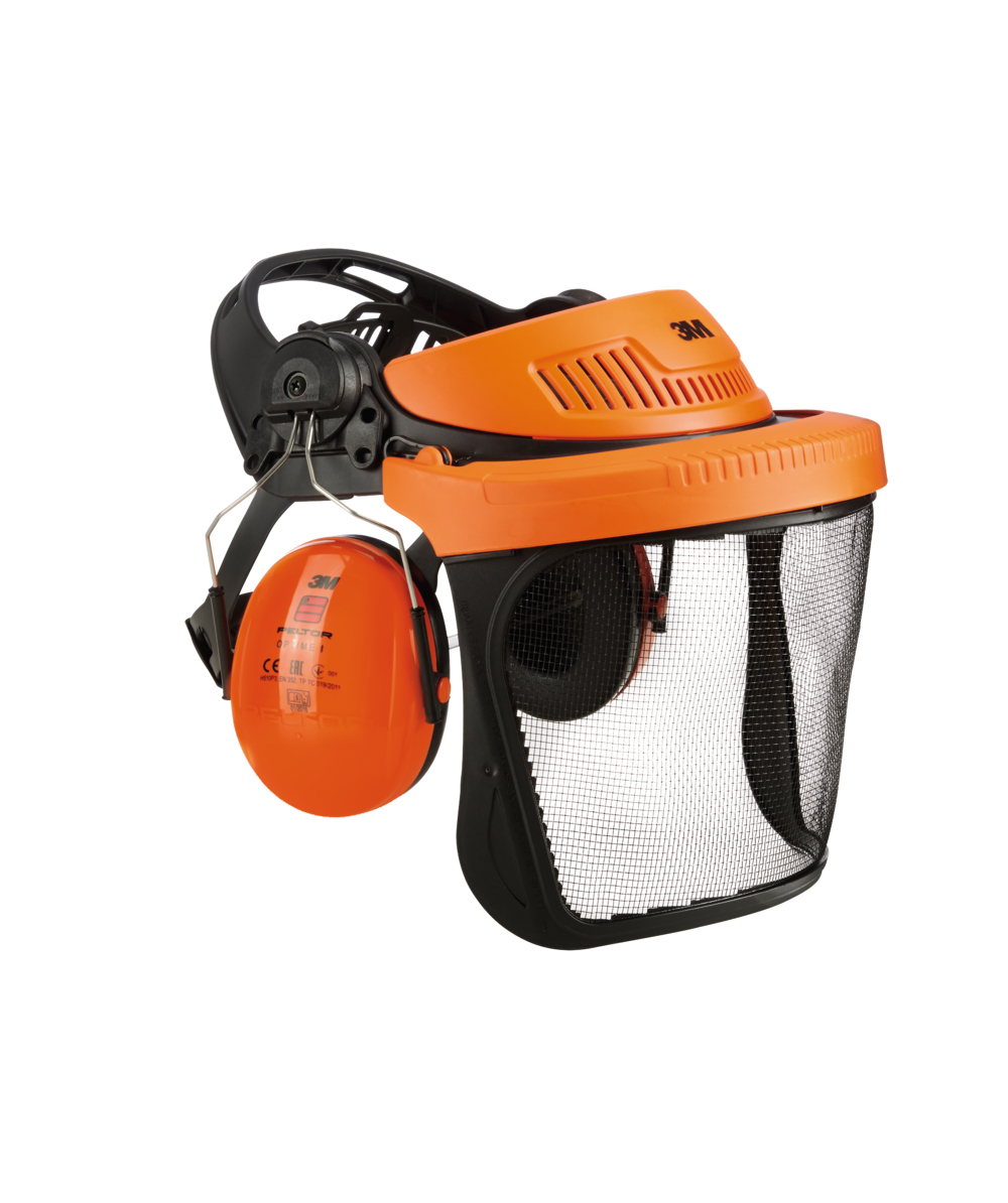 Visière de protection avec casque anti-bruit