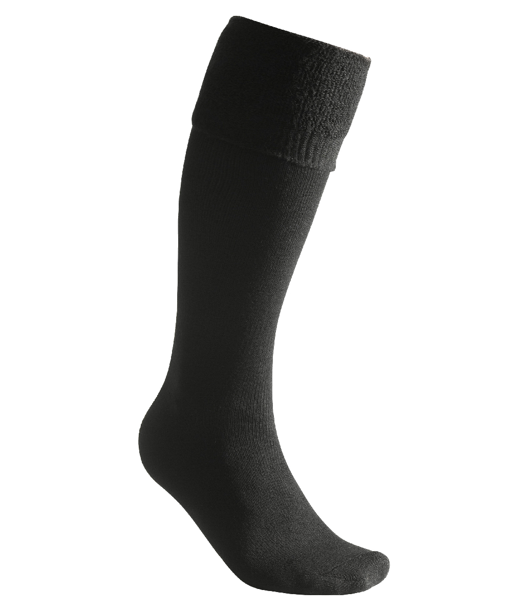 Woolpower Socks Knee-high 400 / Chaussettes hautes en mrinos noir, XXWP8484S