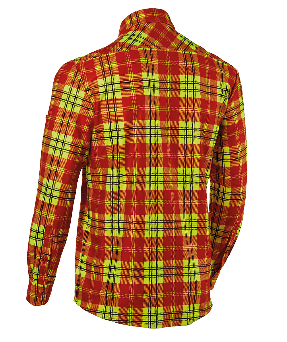 Chemise PSS X treme Active rouge jaune