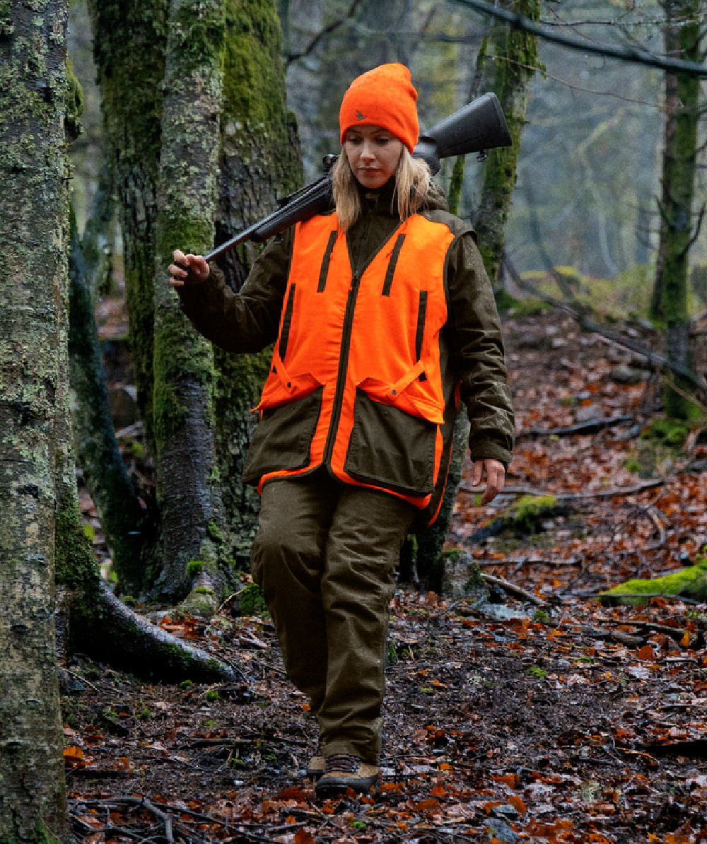 Gilet de chasse Travo orange fluo de Seeland