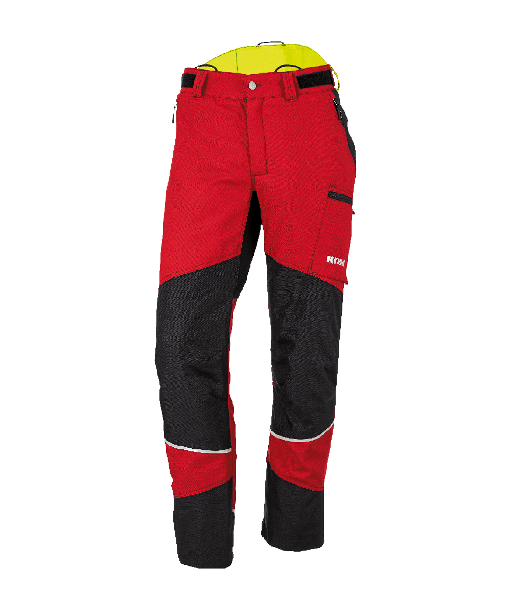 Pantalon anti-coupure Duro 2.0 KOX rouge/jaune, rouge/jaune, XX71221