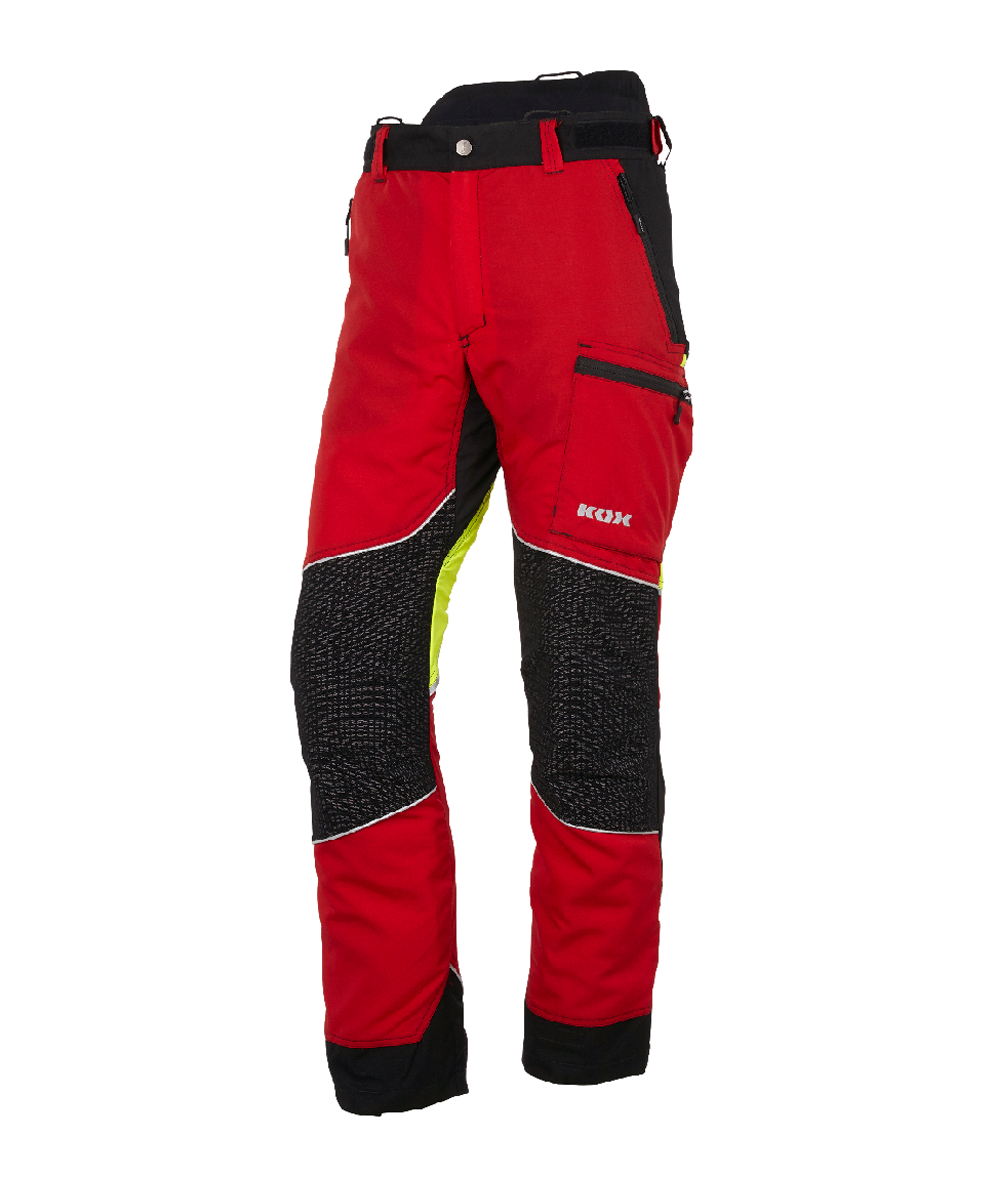 Pantalon anti-coupure Light 2.0 KOX, rouge/jaune, XX71225