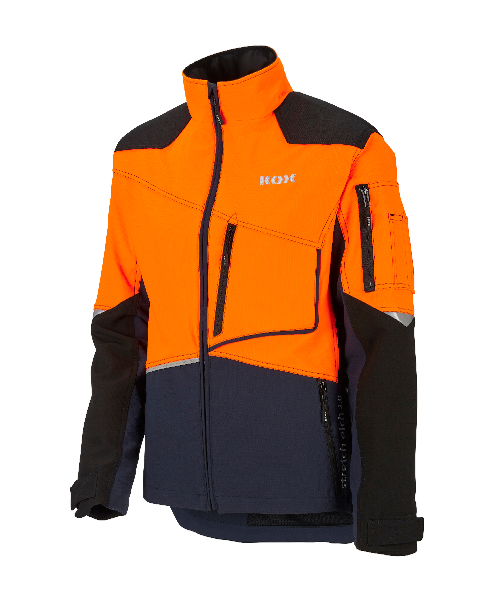 Veste forestire Stretch Elch 2.0 bleu fonc/orange, bleu fonc/orange, XX71419